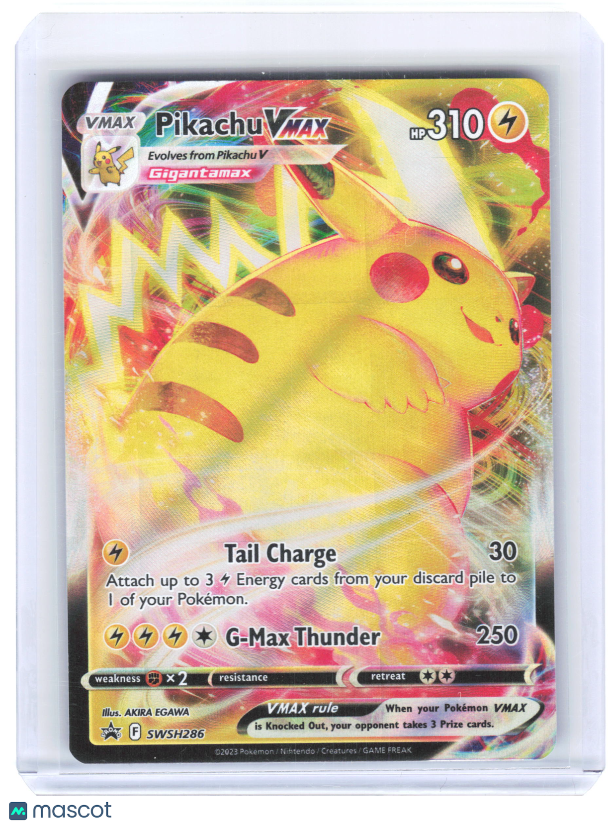 2023 Pokemon—Pikachu VMAX #SWSH286 Sword & Shield Promos—Black Star Promo Foil