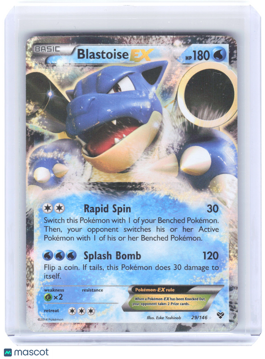 2014 Pokemon—Blastoise EX #29/146 XY Base Set—Ultra Rare Holo