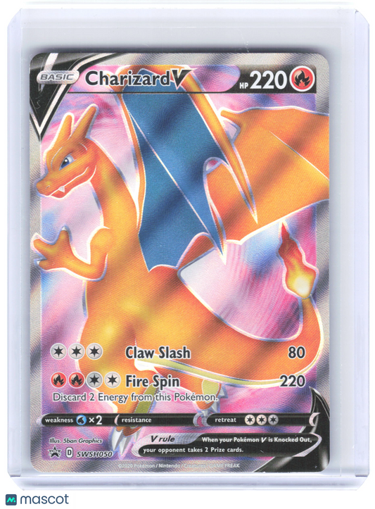 2020 Pokemon—Charizard V #SWSH050 Sword & Shield Promo—Black Star Promo Foil