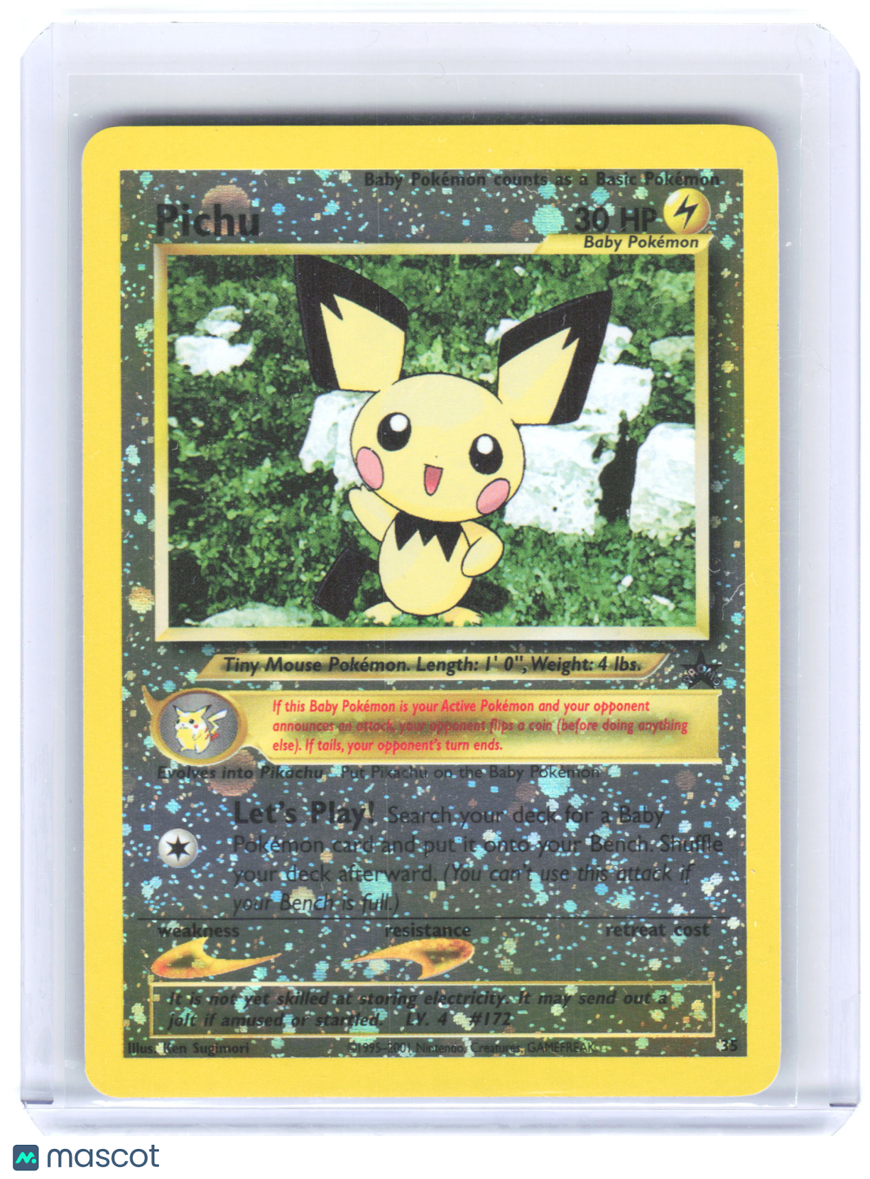 2001 Pokemon—Pichu #12/111 Wotc Promo—Promo Reverse Holo [Lightly Played]