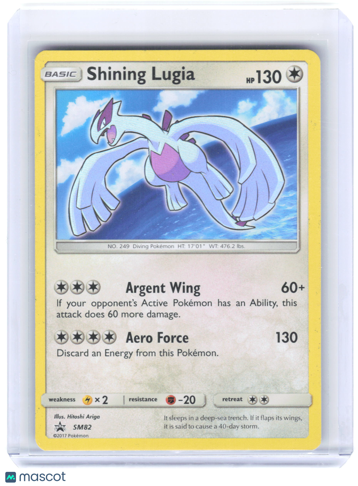 2017 Pokemon—Shining Lugia #SM82 Sun & Moon Promo—Foil [Moderately Played]