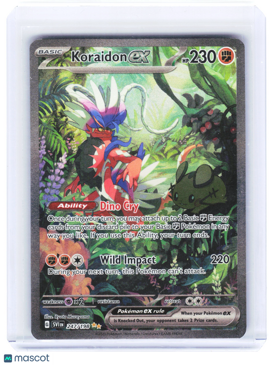 2023 Pokemon—Koraidon ex #247/198 Scarlet & Violet Base Set—SIR Holo [LP]