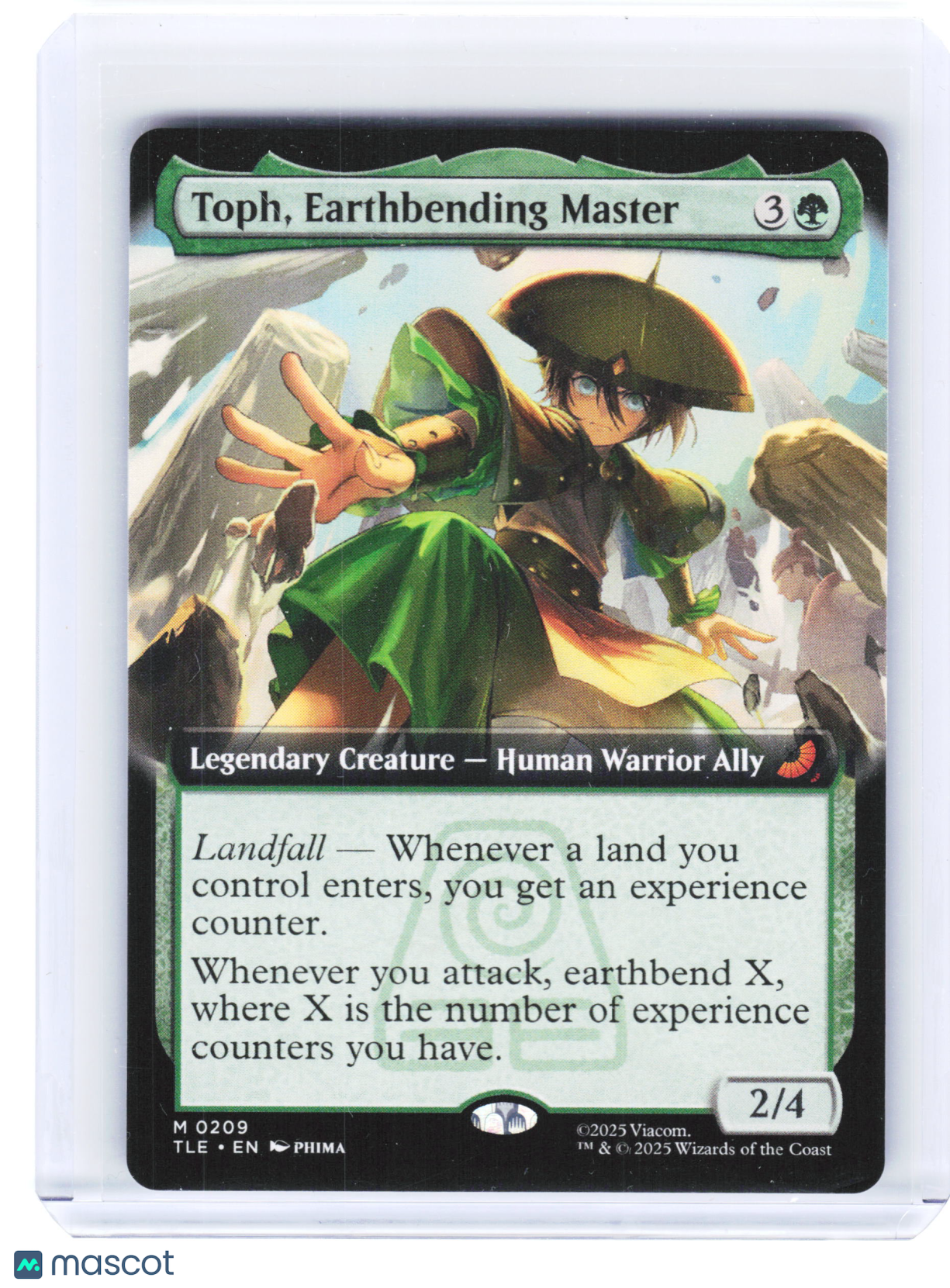 2025 Magic: The Gathering—Toph, Earthbending Master #0209 TLE—Non-Foil (Ext Art)