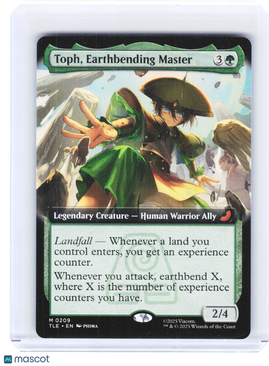 2025 Magic: The Gathering—Toph, Earthbending Master #0209 TLE—Non-Foil (Ext Art)