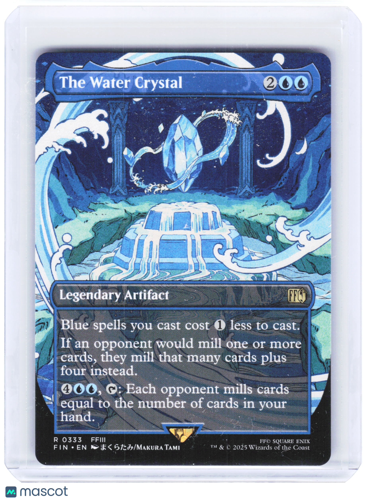 2025 Magic: The Gathering—The Water Crystal #0333 FIN—Rare Non-Foil (Borderless)