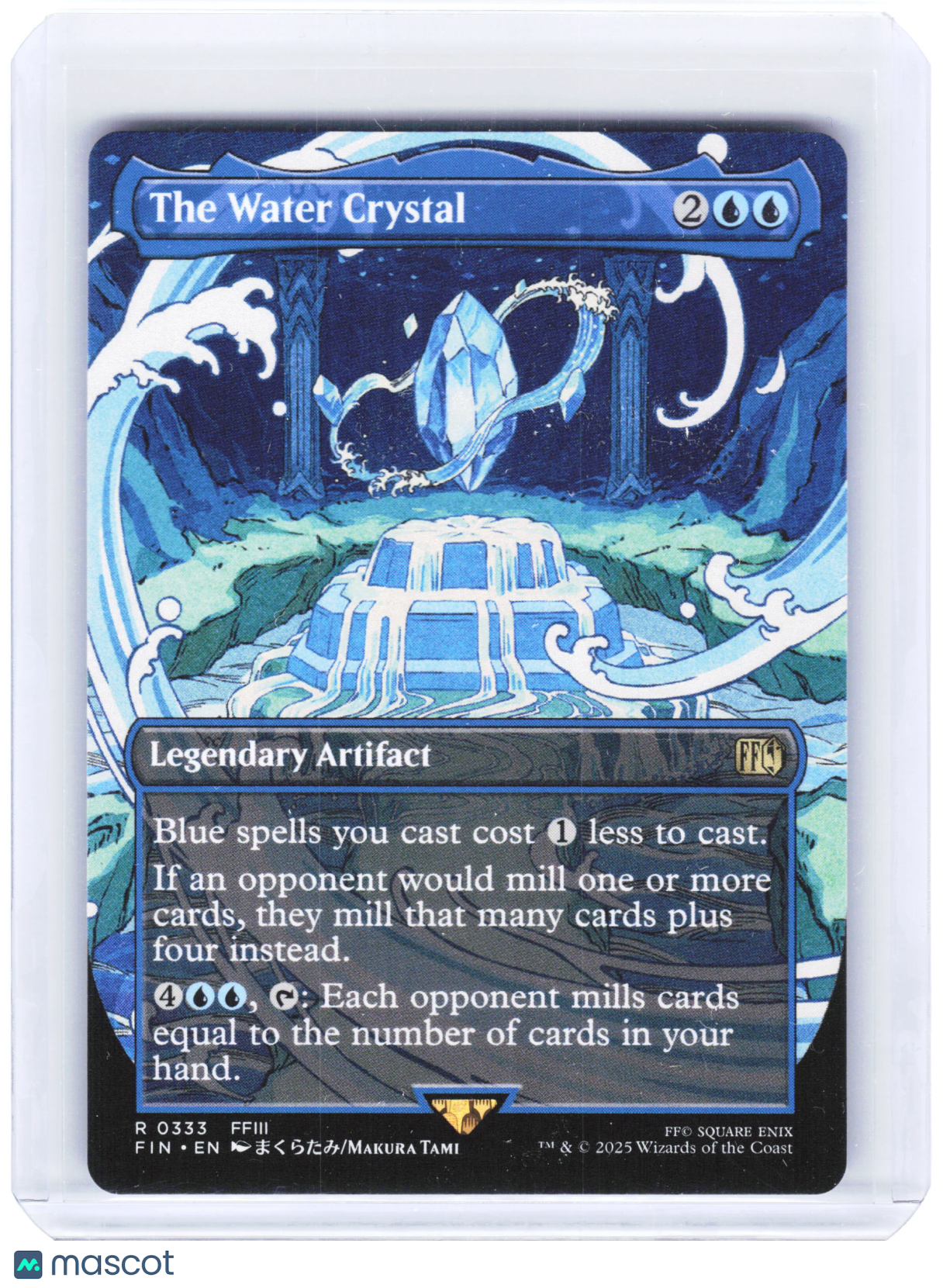 2025 Magic: The Gathering—The Water Crystal #0333 FIN—Rare Non-Foil (Borderless)