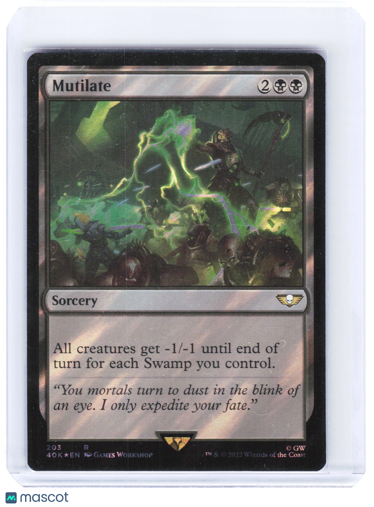 2022 Magic: The Gathering—Mutilate #203 Warhammer 40,000 Com. (40K)—Surge Foil