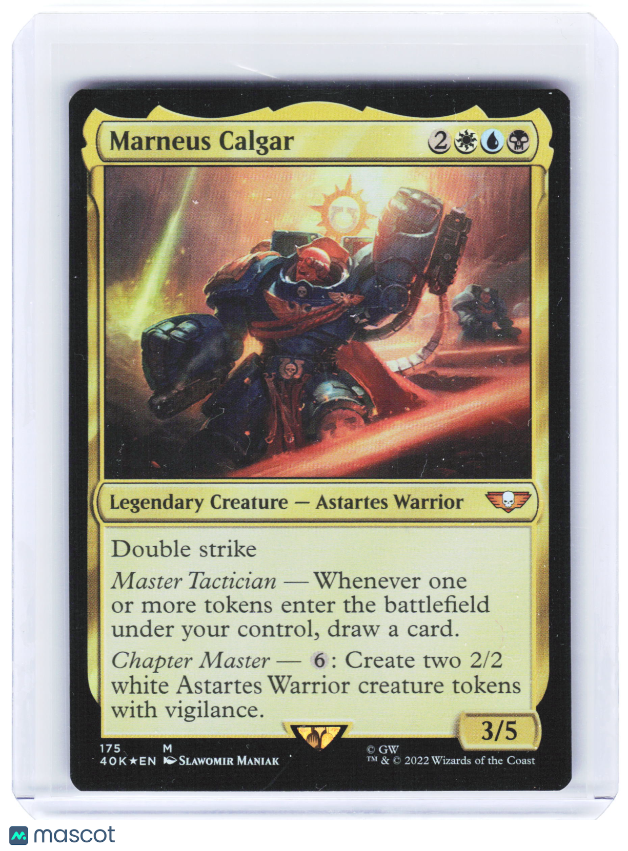 2022 Magic: The Gathering—Marneus Calgar #175 Warhammer 40K—Mythic Foil