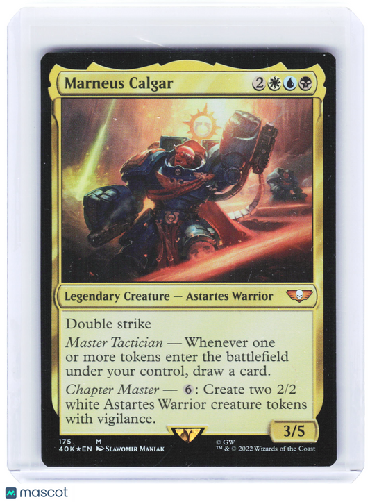2022 Magic: The Gathering—Marneus Calgar #175 Warhammer 40K—Mythic Foil