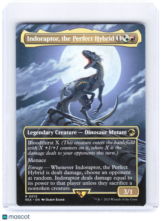 2023 Magic: TG—Indoraptor, the Perfect Hybrid #0015 REX—Non-Foil (Borderless)
