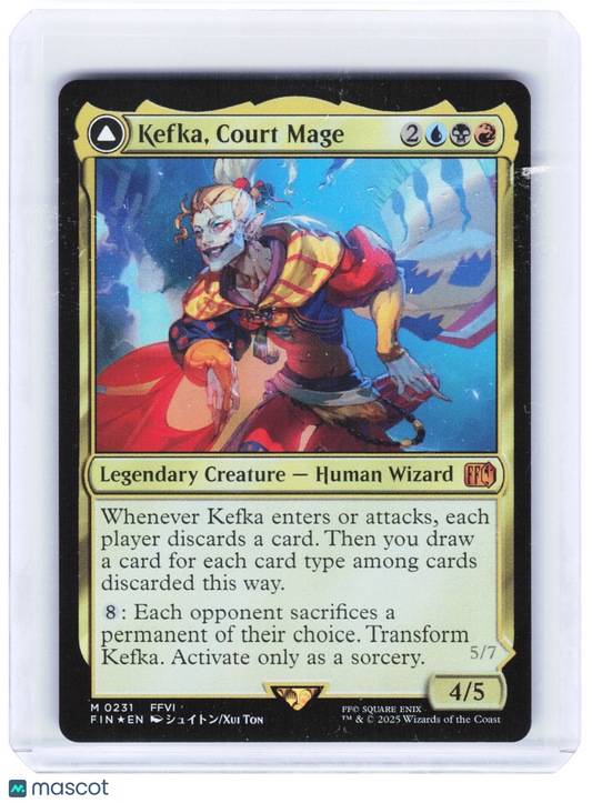 2025 Magic: The Gathering—Kefka, Court Mage #0231 Final Fantasy (FIN)—M Foil