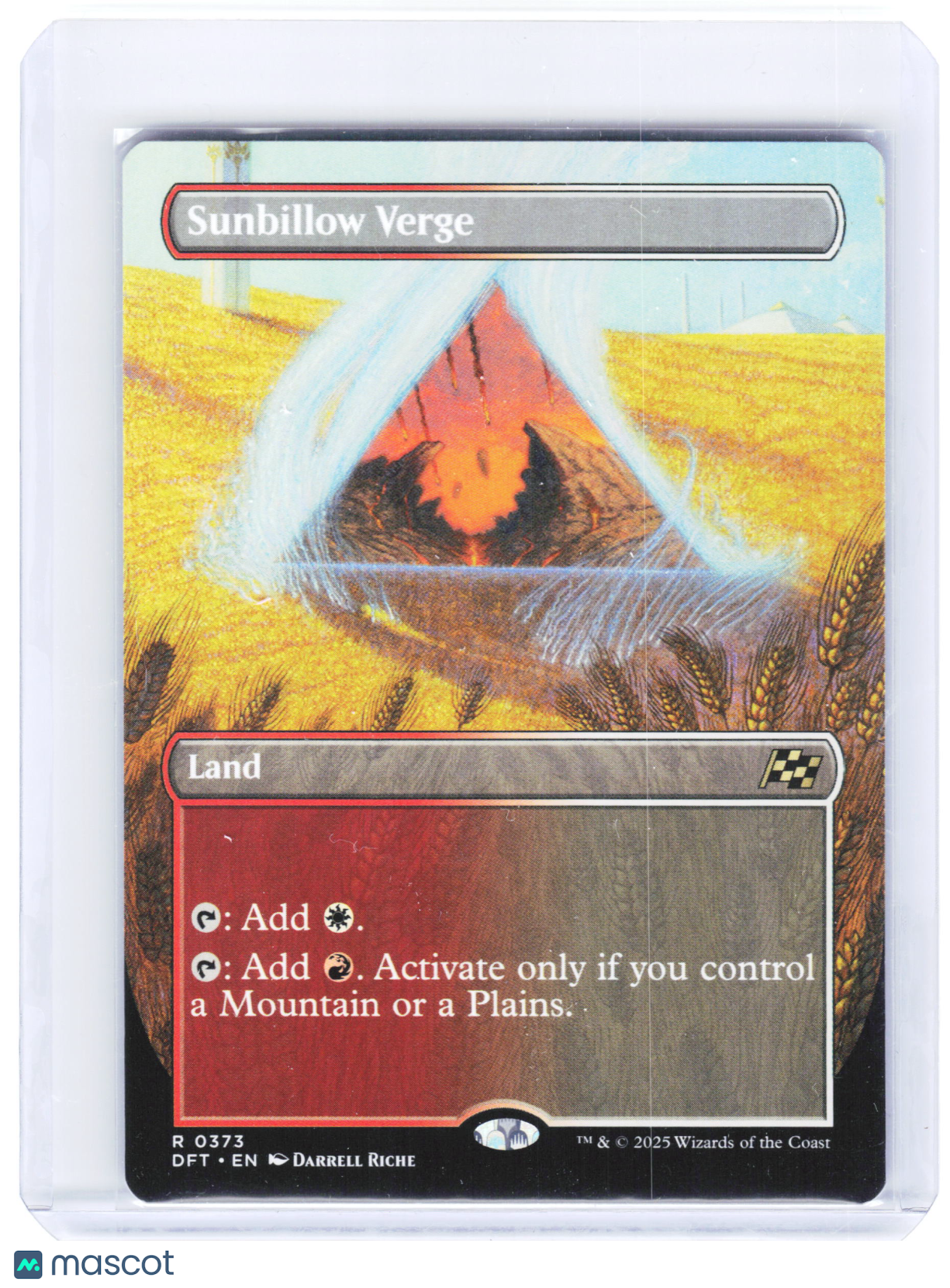 2025 Magic: The Gathering—Sunbillow Verge #0373 DFT—Rare Non-Foil (Borderless)