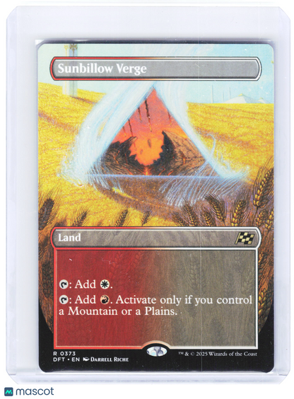 2025 Magic: The Gathering—Sunbillow Verge #0373 DFT—Rare Non-Foil (Borderless)