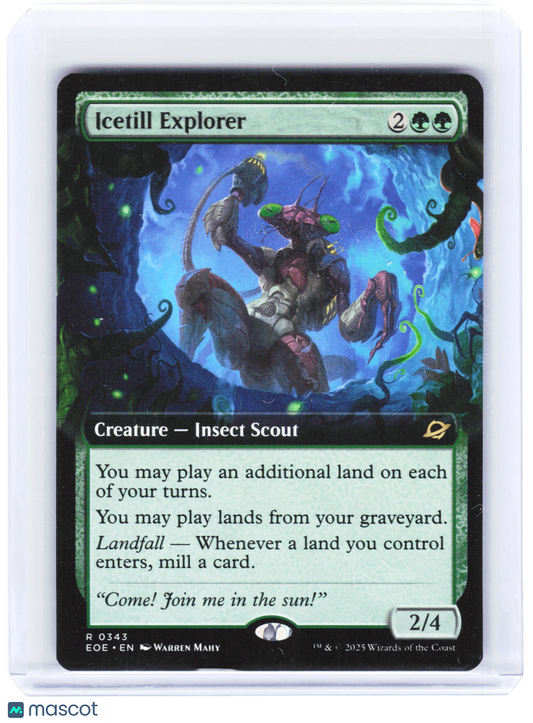 2025 Magic: The Gathering—Icetill Explorer #0343 EOE—R Non-Foil (Extended Art)