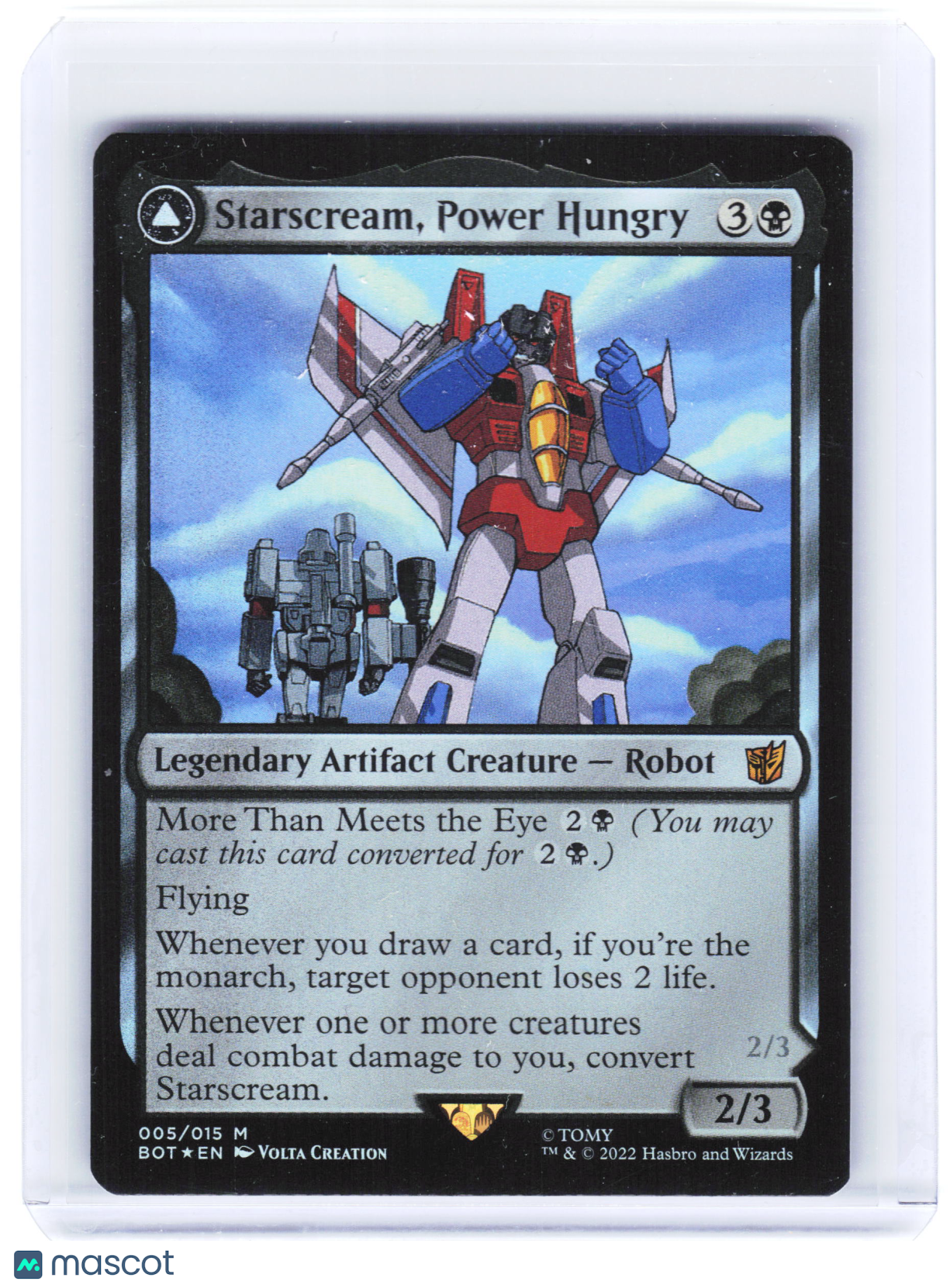 2022 Magic: The Gathering—Starscream, Power Hungry #005/015 BOT—Mythic Foil