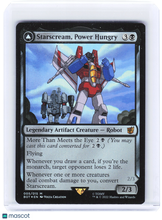 2022 Magic: The Gathering—Starscream, Power Hungry #005/015 BOT—Mythic Foil