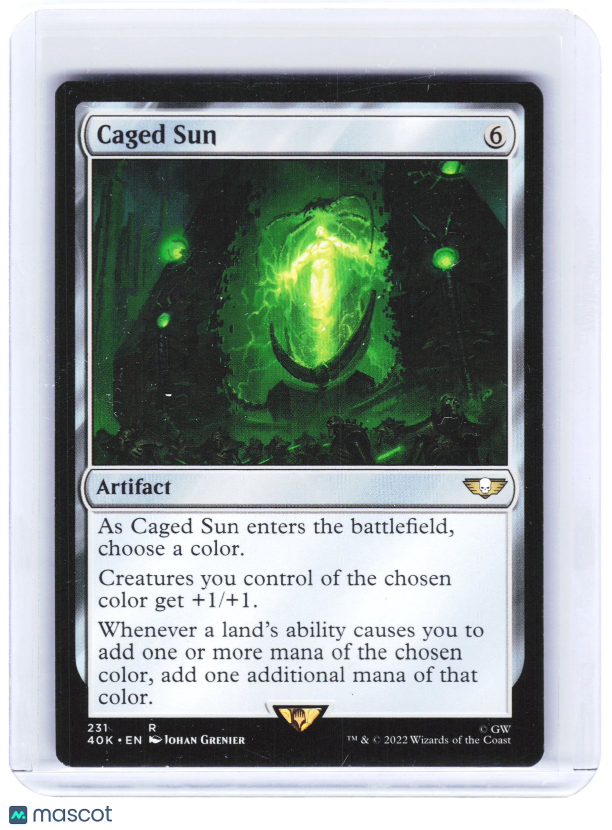 2022 Magic: The Gathering—Caged Sun #231 Warhammer 40K Commander—Rare Non-Foil