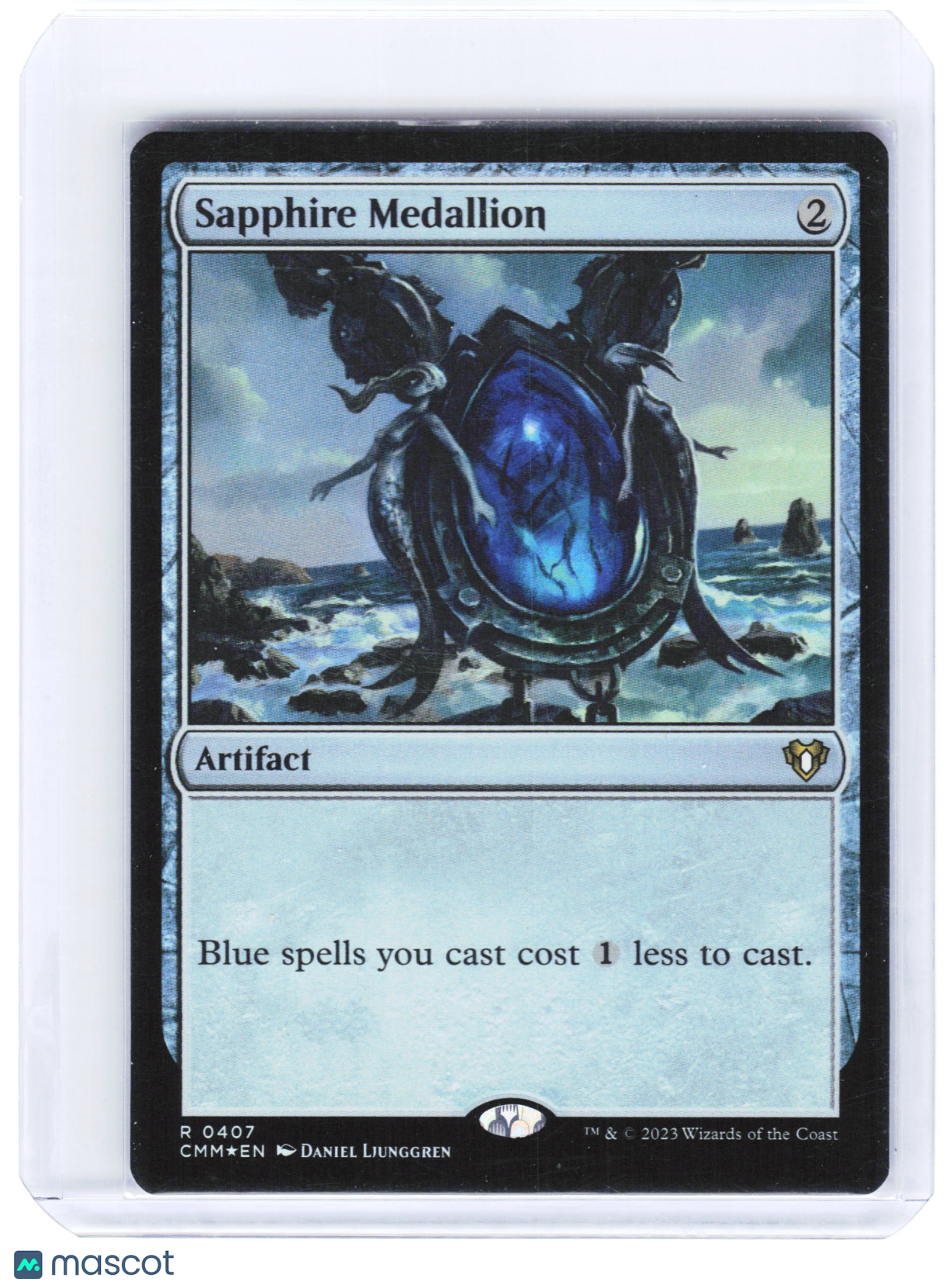 2023 Magic: The Gathering—Sapphire Medallion #0407 Commander Masters—Rare Foil