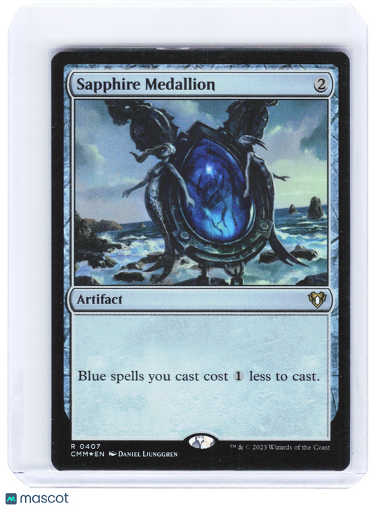 2023 Magic: The Gathering—Sapphire Medallion #0407 Commander Masters—Rare Foil