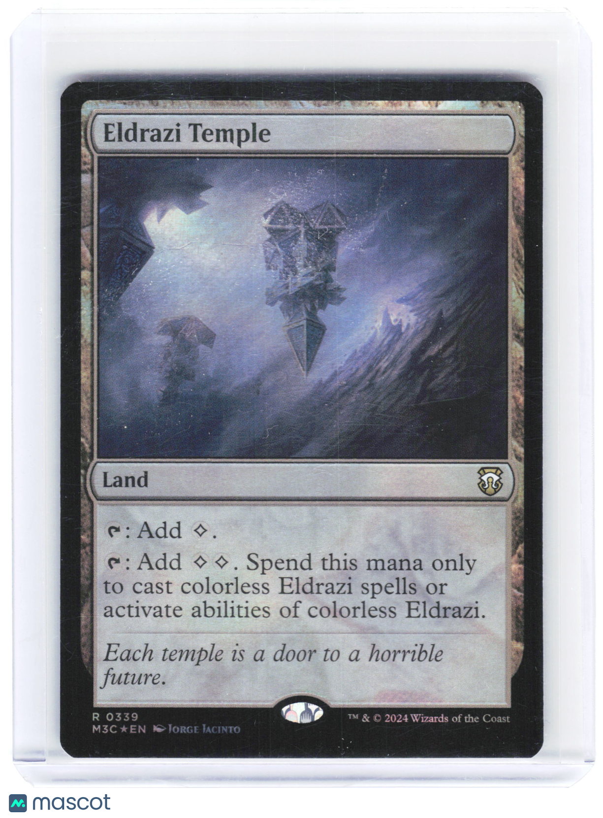 2024 Magic: The Gathering—Eldrazi Temple #0339 M3C—Rare Ripple Foil