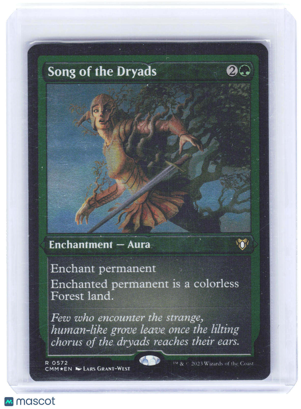 2023 Magic: The Gathering—Song of the Dryads #0572 CMM—Rare Foil Etched