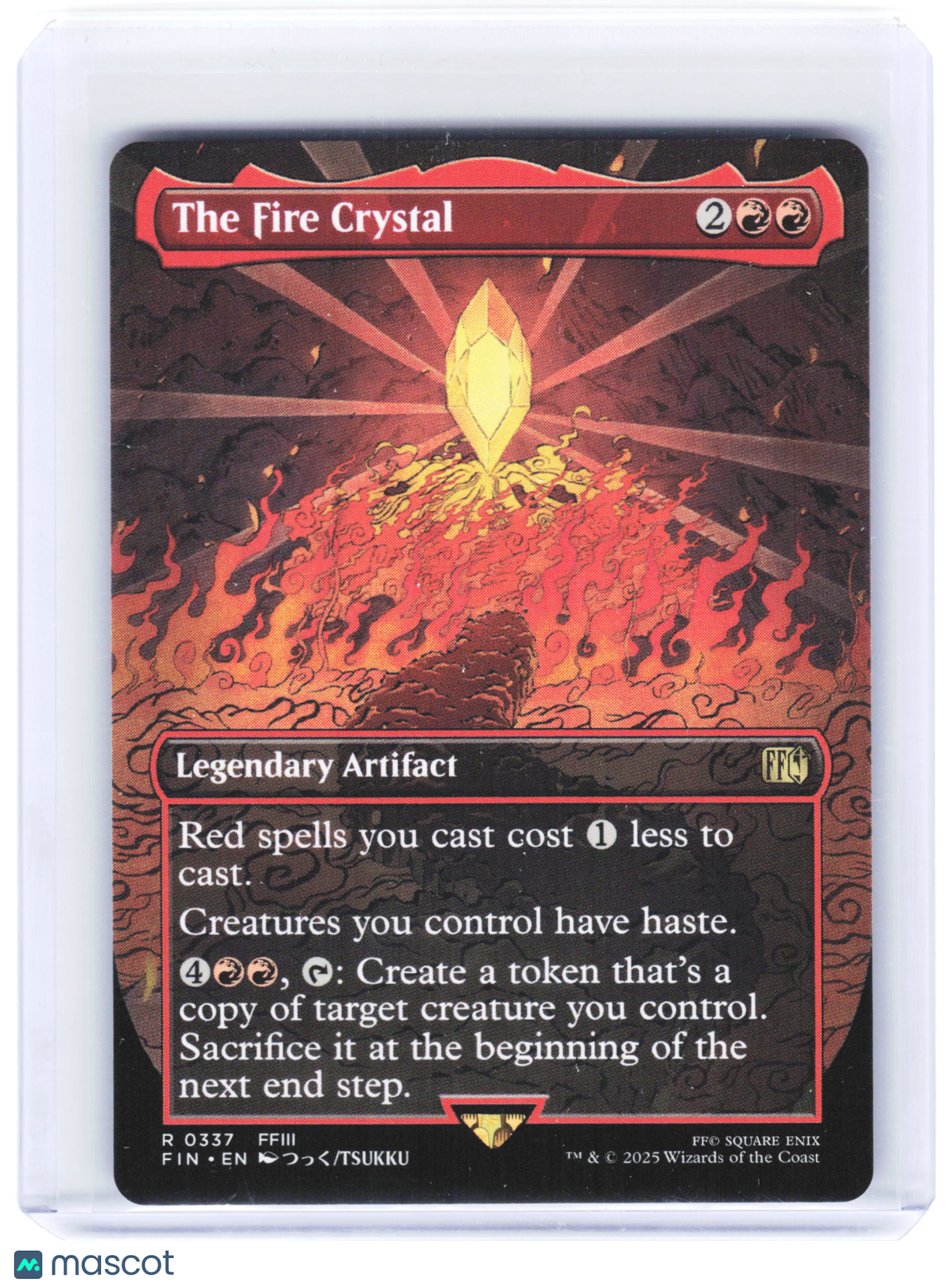 2025 Magic: The Gathering—The Fire Crystal #0337 FIN—Rare Non-Foil (Borderless)