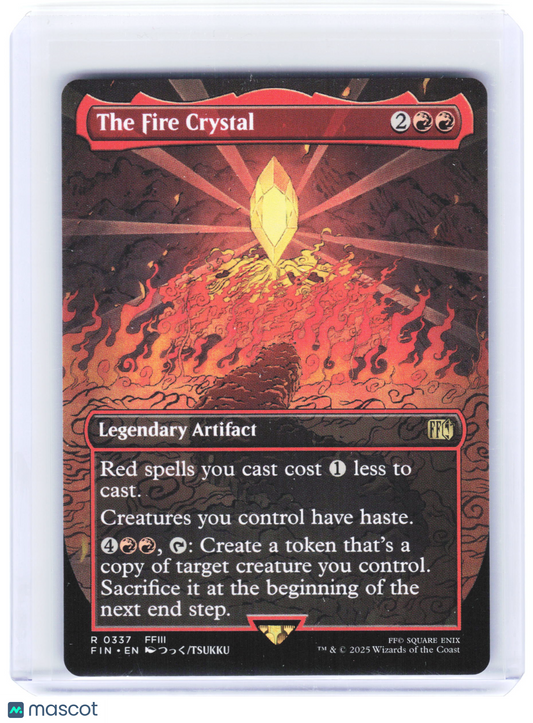 2025 Magic: The Gathering—The Fire Crystal #0337 FIN—Rare Non-Foil (Borderless)