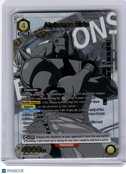 2024 Union Arena Alphonse Elric Full Metal Alchemist SR* Foil #FMA-1-004 MP