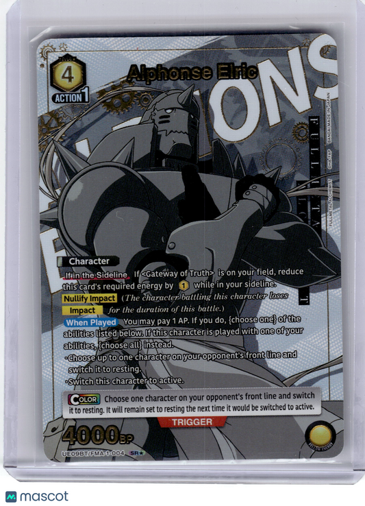 2024 Union Arena Alphonse Elric Full Metal Alchemist SR* Foil #FMA-1-004 MP