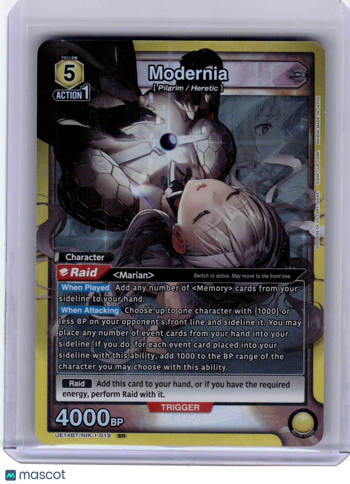 2024 Union Arena—Modernia #NIK-1-019 Goddess of Victory: Nikke— Near Mint