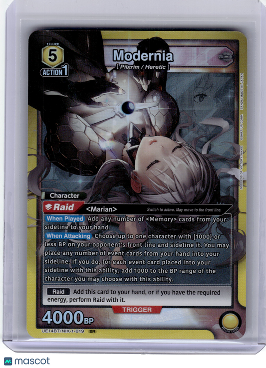 2024 Union Arena—Modernia #NIK-1-019 Goddess of Victory: Nikke—SR Foil Near Mint