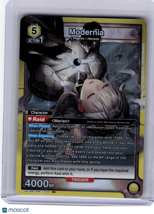 2024 Union Arena—Modernia #NIK-1-019 Goddess of Victory: Nikke—SR Foil Near Mint