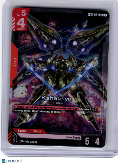 2025 Gundam Card Game—Kshatriya #GD01-044 Newtype Rising—LR Foil