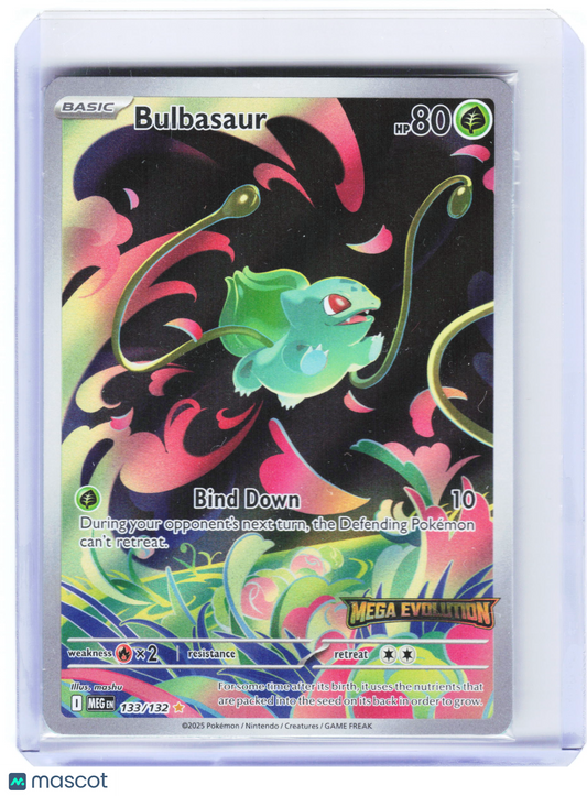 2025 Pokemon—Bulbasaur #133 Mega Evolution—Illustration Rare Holo (Sealed)
