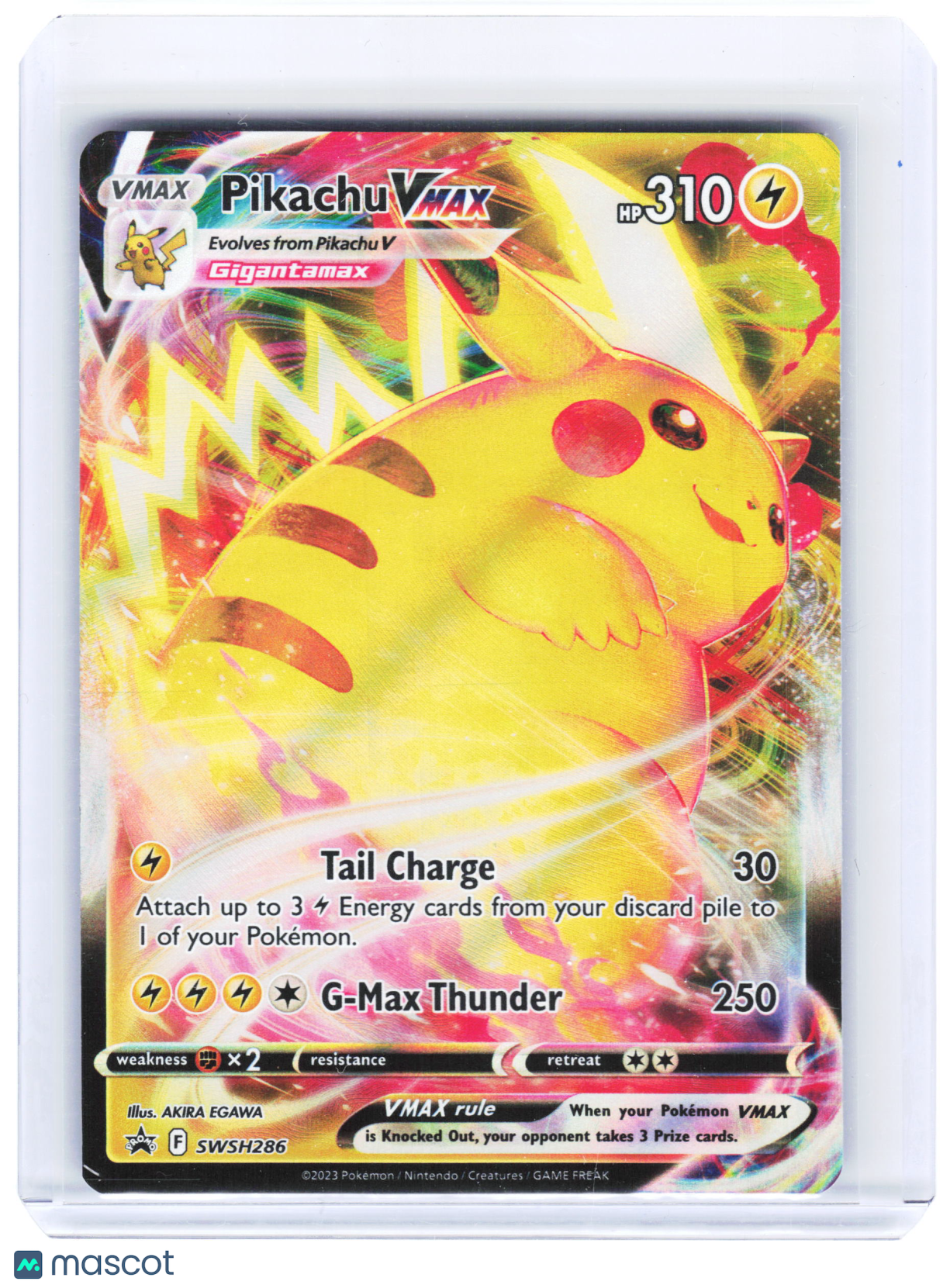 2023 Pokemon—Pikachu VMAX #SWSH286 Sword & Shield Promos—Black Star Promo Holo
