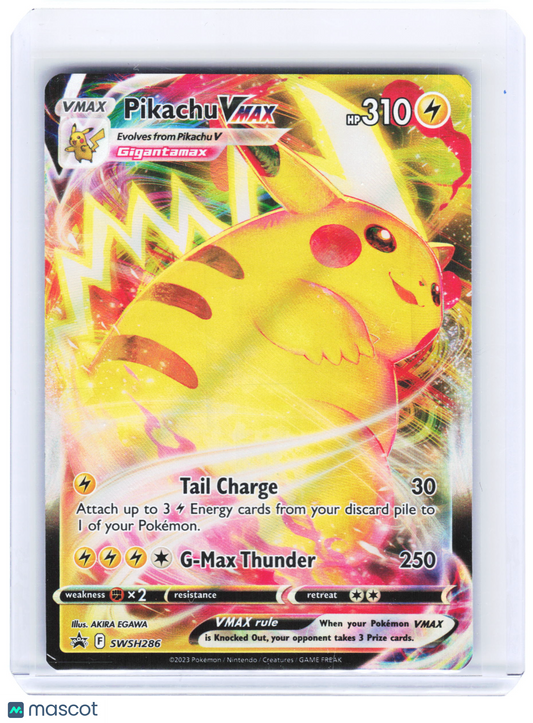 2023 Pokemon—Pikachu VMAX #SWSH286 Sword & Shield Promos—Black Star Promo Holo