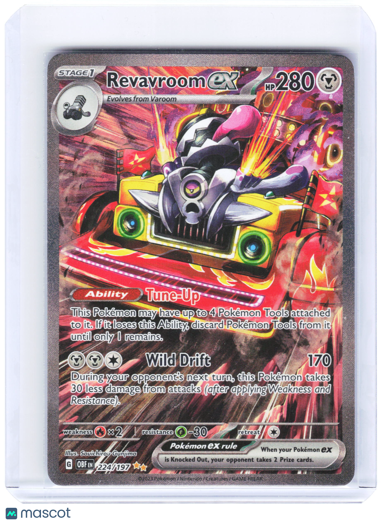 2023 Pokemon—Revavroom ex #224/197 Obsidian Flames—SIR Holo