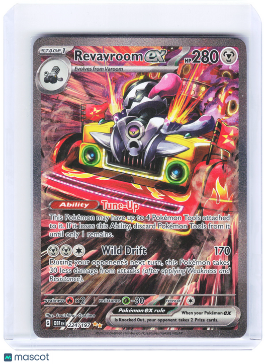 2023 Pokemon—Revavroom ex #224/197 Obsidian Flames—SIR Holo