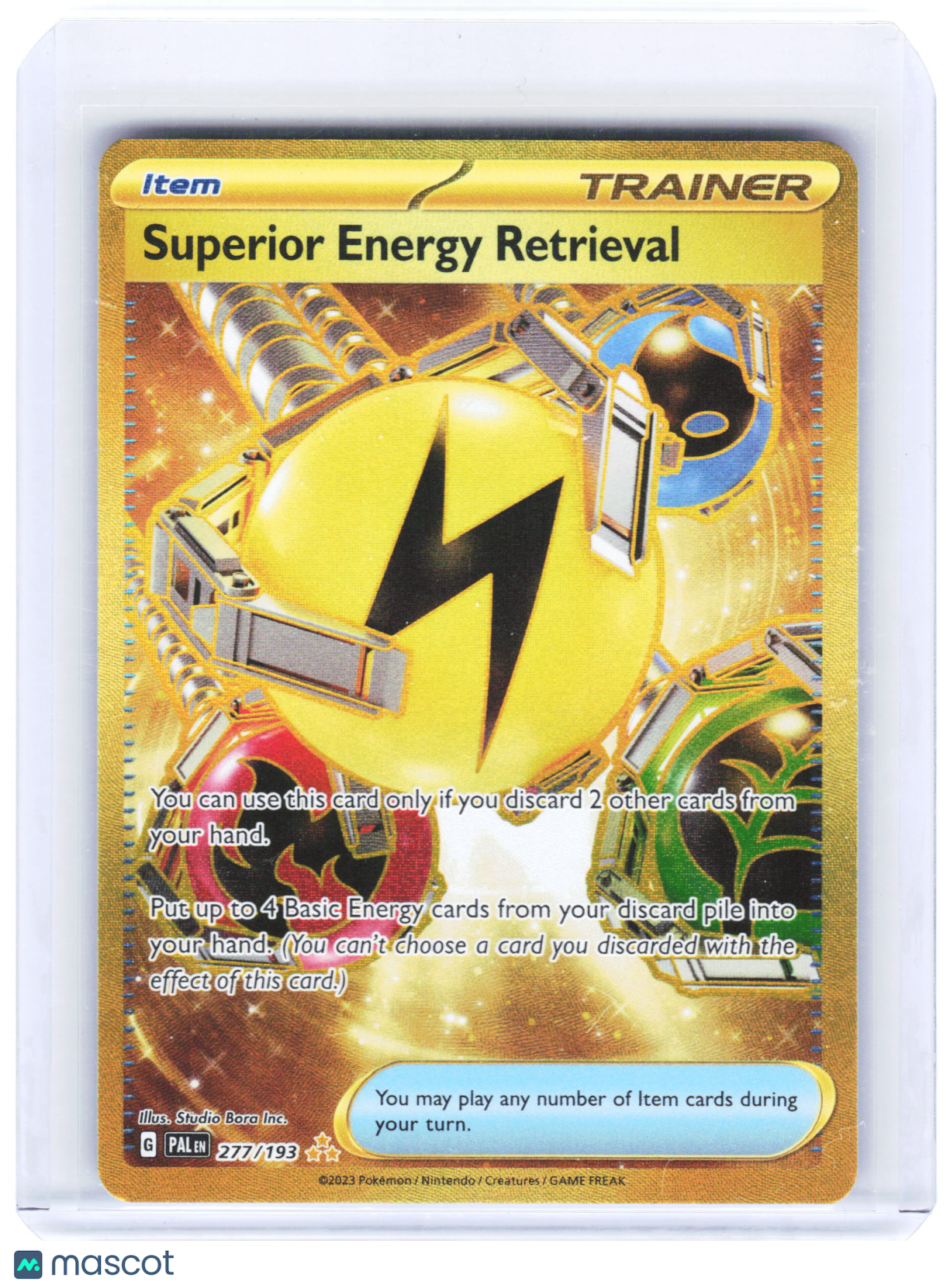 2023 Pokemon—Superior Energy Retrieval #277/193 Paldea Evolved—Hyper Rare Holo