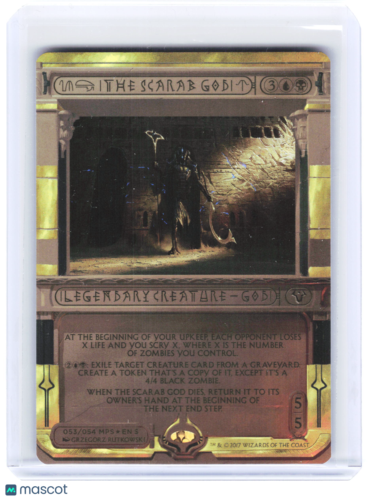 2017 Magic: The Gathering—The Scarab God #053/054 Amonkhet Invocations—Foil
