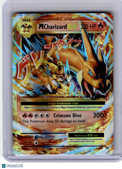 2016 Pokemon—M Charizard EX #13 Evolutions—Rare Holo Near Mint