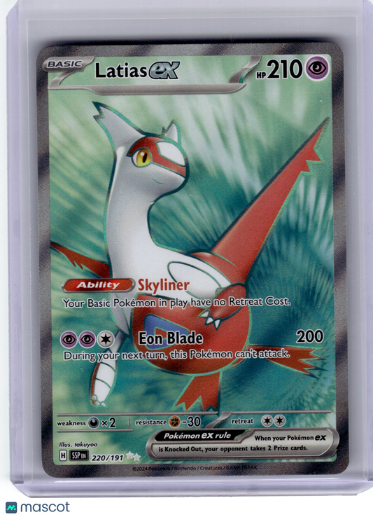 2024 Pokemon Latias EX Surging Sparks Rare Holo #220 Near Mint