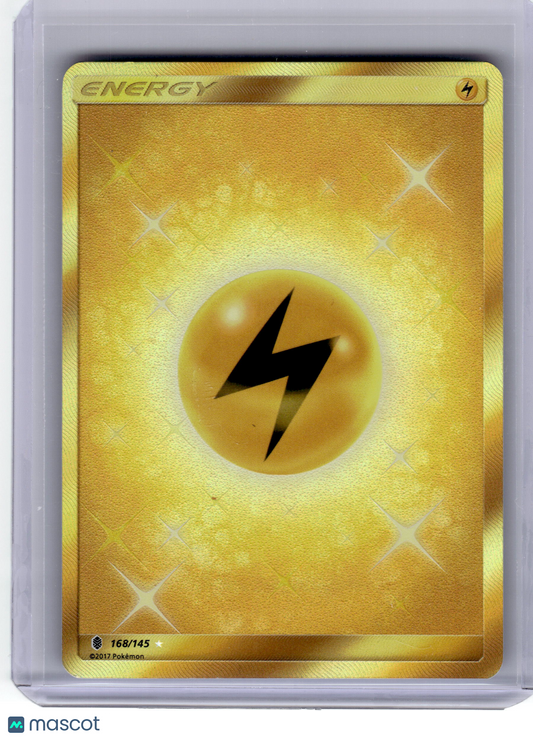 2017 Pokemon Lightning Energy Guardians Rising Rare Holo #168 Moderately Played