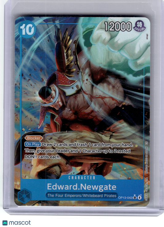 2025 One Piece Edward.Newgate Carrying On His Will Super Rare #OP13-042 Alt Art