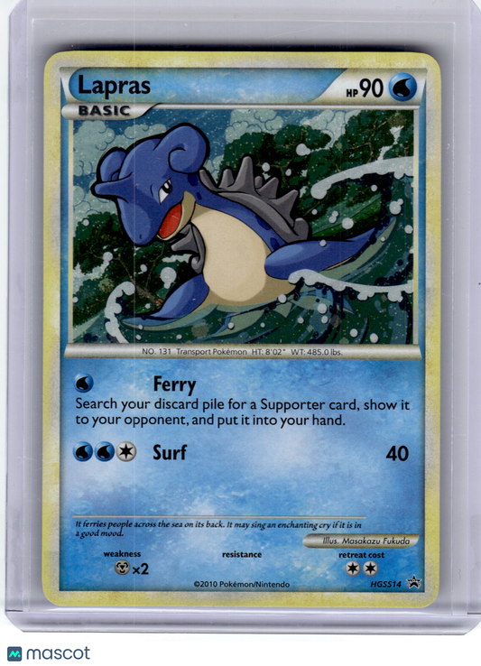 2010 Pokemon—Lapras #HGSS14 HeartGold & SoulSilver—Rare Lightly Played