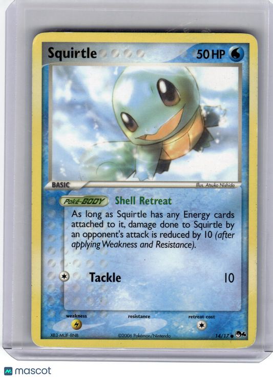 2006 Pokemon Squirtle POP Series 4 Uncommon #14 Heavily Played