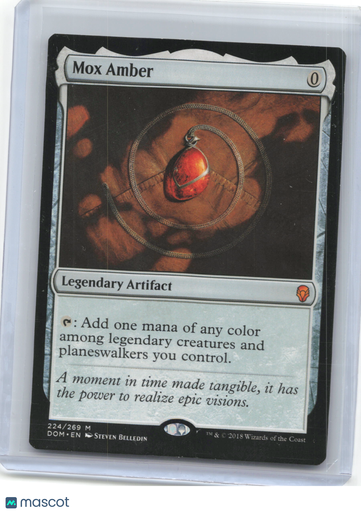 2018 Magic: The Gathering—Mox Amber #224 Dominaria—