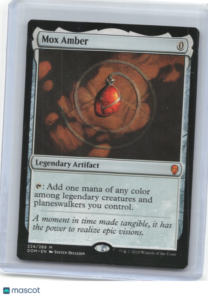 2018 Magic: The Gathering—Mox Amber #224 Dominaria—