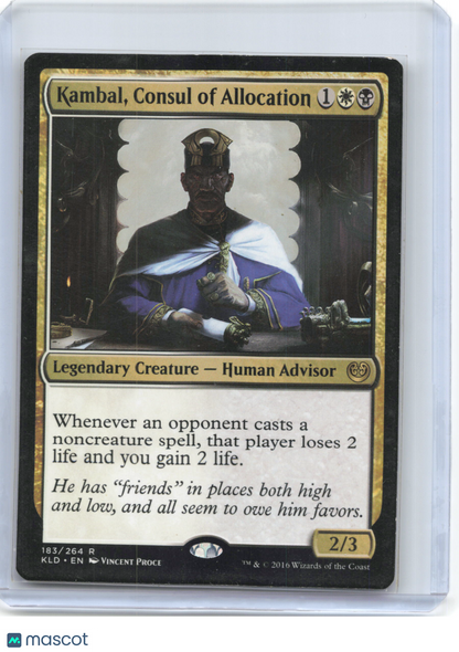 2016 Magic: The Gathering—Consul of Allocation Kambal #183 Kaladesh—
