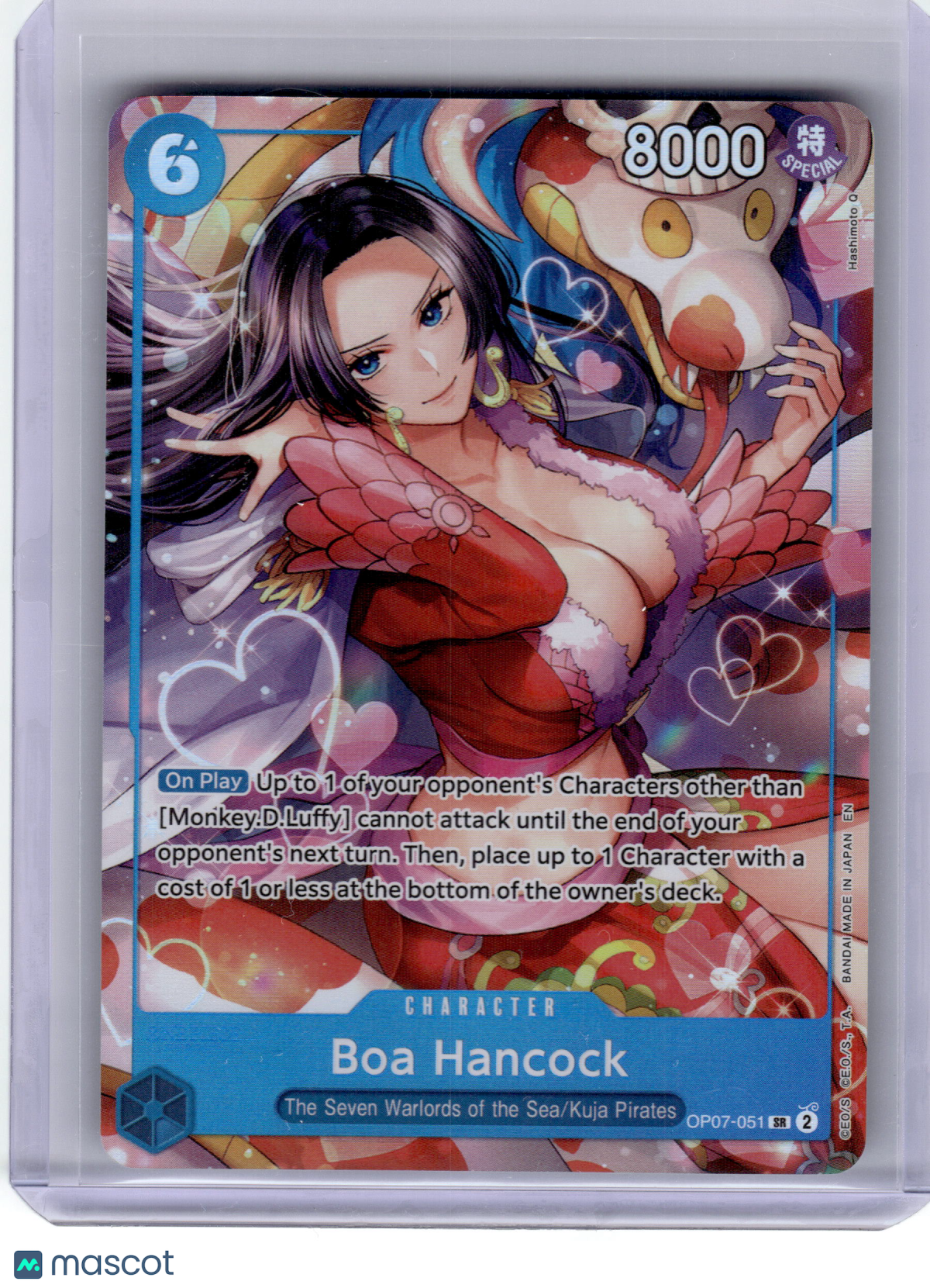 2024 One Piece Card Game—Boa Hancock #OP07-051 500 Years in the Future— Holofoil